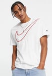 Nike Mens Sportswear T Shirt Big Logo in White Cotton - Size X-Large