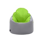 Grand pouf pour Adultes - Fauteuil de Gaming durable à dossier haut - Poufs Chaise longue intérieur et extérieur - Chaux - Loft 25