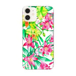 Coque Iphone 12 MINI fleur hibiscus