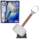 4D Build 6069816, Marvel Mjolnir Hammer Model Kit with Stand, 87 Pie (US IMPORT)