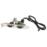 StarTech Motherboard Serial Port - Internal - 2 Port - Bus Powered - FTDI USB to Serial Adapter - USB to RS232 Adapter (ICUSB232INT2) - seriell