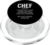 Définition du chef Funny Cook Cooking Chefs PopSockets PopGrip pour MagSafe