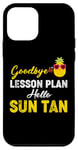 Coque pour iPhone 12 mini Funny Teacher Last Day Of School Goodbye Leçon Plan Summer