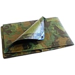 TECPLAST Bâche de Chantier 1,8x3 m CM150CH - Camouflage - Haute Qualité - Bâche de protection imperméable pour Travaux