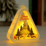 Portable Christmas Led Night Light Battery Powered Hanging Lamp Festival Decor