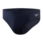 Speedo Men's Essential Eco Endurance+ 7cm Swimming Briefs, Chlorine Resistant, Recycled Fabric, Swim Fitness, Training, Holiday, Speedos, True Navy, 34