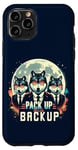 Coque pour iPhone 11 Pro Emballez avec un jeu de mots de l'équipe de loup à fourrure assorti