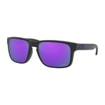 Oakley Holbrook - Lunettes de soleil Matte Black Prizm Violet Cat 3