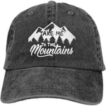 Yunmic Take Me to The Mountains Unisex Adjustable Baseball Caps Denim Hats Cowboy Sport Outdoor