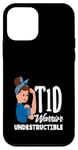 Coque pour iPhone 12 mini Sensibilisation au diabète de type 1 Guerrier T1D indestructible