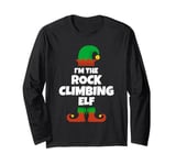 I'm The Rock Climbing Elf Family Pajama Christmas Climber Long Sleeve T-Shirt