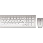 CHERRY Pack clavier & souris DW 8000 Sans fil Argent/Blanc