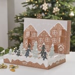 Pop Up Festive Snow Scene Advent Calendar | DIY Christmas Decorations