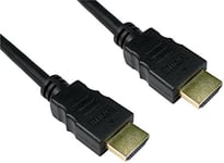 Pro Signal High Speed 4K UHD HDMI Lead with Ethernet, Male to Male, Gold Plated Contacts, 5m Black