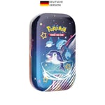 Pokémon- Mini Boîte à Tin Carmesin & Pourpre-Paldeas Destinées : Normifin, Boîte, Multicolore (Version Allemande)