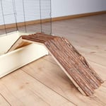 Trixie - Pont pour cage, lapins nains, en bois d'écorce 63 × 18 × 15 cm