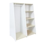 Armoire Penderie Enfant "Maya" 120cm Blanc