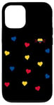 Coque pour iPhone 14 Pro Colombian Heart Pride National Colors Love