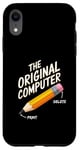 Coque pour iPhone XR The Original Computer Vintage Pencil Print Delete Low Tech