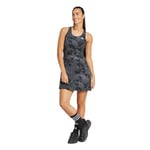 adidas Robe en Jersey Simple à Motif Floral pour Femme, S, Gris Cinq/Carbone/Noir, S