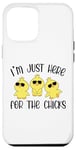 Coque pour iPhone 12 Pro Max I'm Just Here for the Chicks - Adorable poussin de Pâques