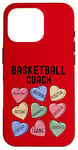 Coque pour iPhone 16 Pro Tee-shirt humoristique pour entraîneur de basket-ball