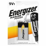 1 x Energizer Alkaline Power 9V battery 6LR61 Block PP3 6LP3146 MN1604