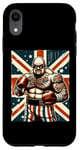 Coque pour iPhone XR Boxe Britannique Union Jack Drapeau Boxeur