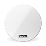 Evans MX1 White Marching Bass Drum Head, 18 Inch