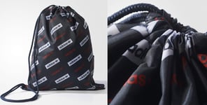 adidas Originals Drawstring Graphic Repeat Logo Gym Sport Bag *NEW