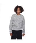 Lacoste Mens Loungewear Sweatshirt in Grey Cotton - Size Medium