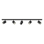 Astro Koto Five Bar Dimmable Indoor Spotlight (Matt Black), GU10 LED Lamp, Designed in Britain - 1478008-3 Years Guarantee