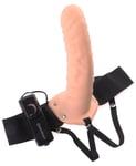 Fetish Fantasy Series Vibrating Hollow strap-on Hudfarge lys