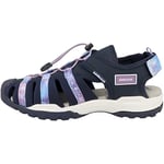 Geox Fille J Borealis Girl Sandal, Bleu Marine Violet, 29 EU