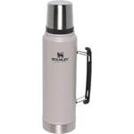 Stanley Classic Legendary Thermos Flask 1L - Keeps Hot or Cold For 24 Hours - BPA-Free Thermal Flask - Stainless Steel Leakproof Coffee Flask - Flask For Hot Drink - Dishwasher Safe -- Ash