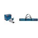 Bosch Professional Scie circulaire Filaire (1 400W, 4,7kg, Ø de la lame de scie : 165 mm, L-BOXX) & Accessoires Sac de transport FSN BAG (1650 mm)