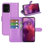 Motorola Moto G24 PU Wallet Case Purple