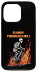 iPhone 13 Pro Funny skeleton bike ride Going through hell Biker skeleton Case