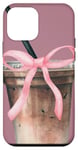 Coque pour iPhone 12 mini Amateur de café glacé rose esthétique Y2K Coquette