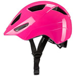 KED Dyno Casque de vélo Enfants Jeunes, Rose Ciel Brillant, M (52-57cm)