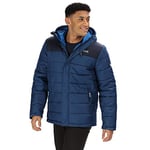 Regatta Veste d'hiver Technique à Capuche Effet Laine Isolante, légère et déperlante NEVADO III Doudoune Homme Prussian/Navy FR : 3XL (Taille Fabricant : XXXL)