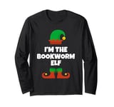 I'm The Bookworm Elf Family Pajama Christmas Book Reader Long Sleeve T-Shirt