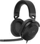 Hs65 Surround Casque De Jeu Filaire Multiplateforme - Son Surround Dolby 7.1 - Sonarworks Soundid - Compatible Icue - Pc, Mac, Ps5, Ps4, Xbox, Nintendo Switch, Mobile - Carbon[VID060791]