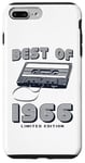 Coque pour iPhone 7 Plus/8 Plus Retro Best of 1966 Mixtape Vintage 59th Birthday Cassette