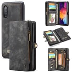 CaseMe Multi-slot Plånboksfodral Samsung Galaxy A50 Grå