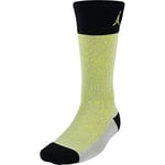 Jordan Elephant Print Crew Socks Sz UK 11 - 14.5 EUR 46 - 50 Black/Venom Green