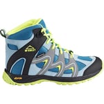 McKINLEY Montijo Mid AQX Chaussure de Course Tout Terrain, Blue/Grey/Green Lime, 35 EU