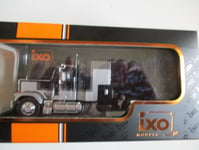 Miniature TRACTEUR GMC GENERAL 1980 NOIR GRIS IXO TR117 1/43 CABINE ARRIERE