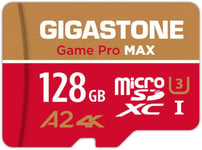 [5 Ans Récupération De Données Gratuite] Carte Mémoire 128 Go, Game Pro Max, Vitesse Jusqu'à 120/80 Mo/S, Pour Switch, Steamdeck, 4k Video A2 V30 U3 Microsdxc Avec Adaptateur