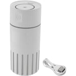 Mini Humidificateur à Brume FraîChe 2 en 1 pour de Chambre Coucher Bureau Voyage Voiture, Modes Brume, Purificateur D'Air Veilleuse 7 LED, Blanc